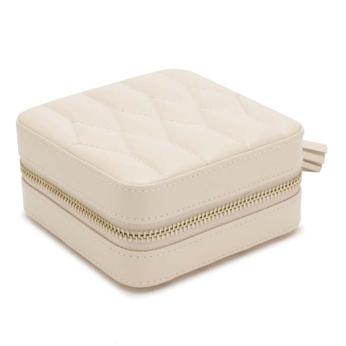 Caroline Zip Travel Case In Ivory itemprop=