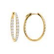 18K Yellow Gold 3.50CTW Diamond Inout Earrings