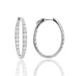 18K White Gold 3.50CTW Diamond Inout Earrings