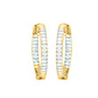 14K Yellow Gold 1/2CTW Diamond Hoop Earrings