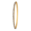 18K Yellow Gold 3CTW Oval 1/2Way Bracelet