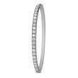 18K White Gold 3CTW Oval 1/2Way Bracelet