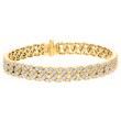 18K Yellow Gold 5.61CTW Diamond Link Bracelet