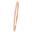 18K Rose Gold .63D Diamond Banglee Bracelet