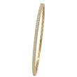 18K Yellow Gold .63D Diamond Banglee Bracelet