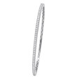 18K White Gold .63D Diamond Banglee Bracelet