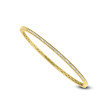 18K Yellow Gold .35D 1/2Way Bracelet Bangle