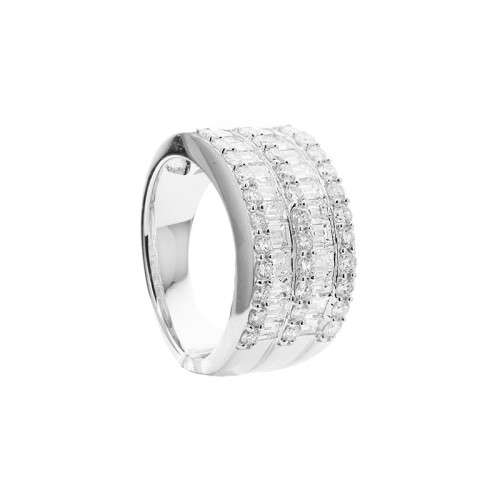 18K White Gold 1.40CTW Hi Vsi Band itemprop=