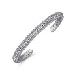 Sterling Silver Bujukan Beaded Open Bangle