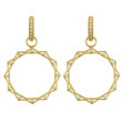 18K Yellow Gold .18D Sun Charms