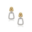 14K Two Tone 3.44Ctw Knocker Earrings