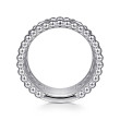 925 Sterling Silver Bujukan White Sapphire Easy Stackable Ring