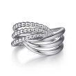 925 Sterling Silver Bujukan Lady's Twisted Ring