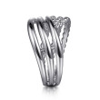 925 Sterling Silver Bujukan Lady's Twisted Ring