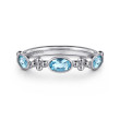 925 Sterling Silver Bujukan Blue Topaz Fashion Ladies Ring