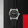 Ranger 39mm steel case Hybrid rubber and leather strap