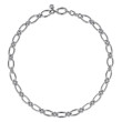 925 Sterling Silver Oval Link Chain Necklace with Bujukan Connectors