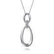 925 Sterling Silver Bujukan Drop Pendant Necklace