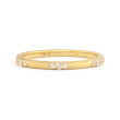 18K Yellow Gold .09D Stack Ring