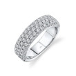 1.30Ct 14K White Gold  Diamond Pave Band