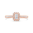 0.38Ct Diamond Baguette Engagement Ring