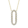 1.00Ct 14K Yellow Gold Diamond Necklace