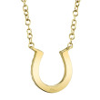 0.06Ct 14K Yellow Gold Diamond Horseshoe Necklace