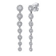 0.80Ct 14K White Gold Diamond Earring