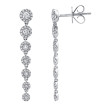 0.80Ct 14K White Gold Diamond Earring