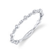 0.06Ct 14K White Gold Diamond Lady's Band