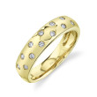 0.18Ct 14K Yellow Gold Diamond Scatter Band