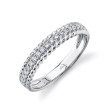 0.19Ct 14K White Gold Diamond Band