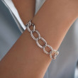 925 Sterling Silver Rope Link Chain Bracelet