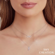 0.17Ct 14K White Gold Diamond Marquise Necklace