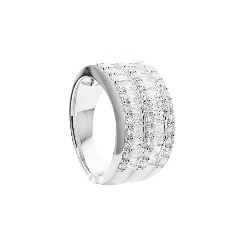 18K White Gold 1.40CTW Hi Vsi Band