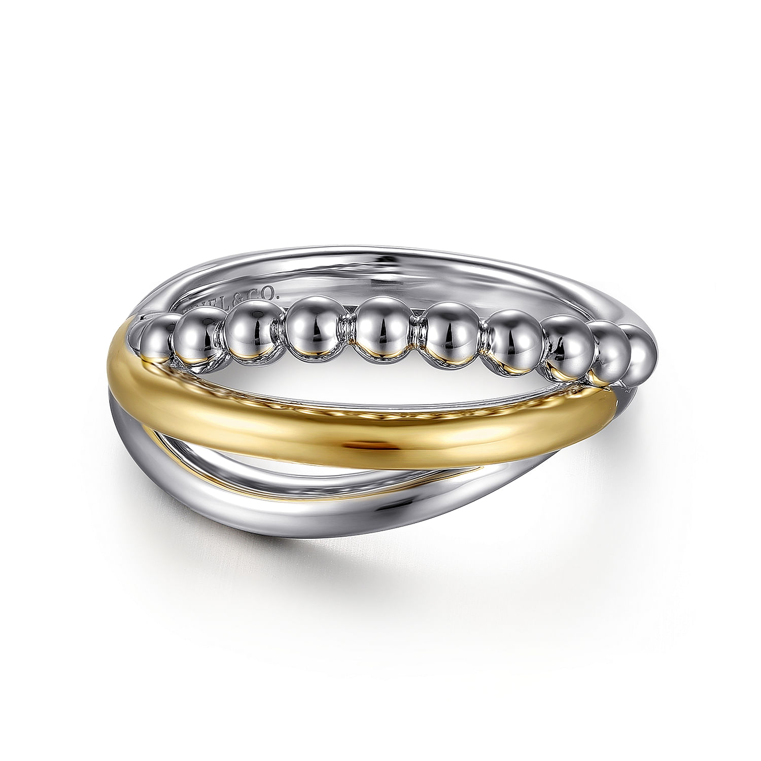 925 Sterling Silver and 14K Yellow Gold Bujukan Ring