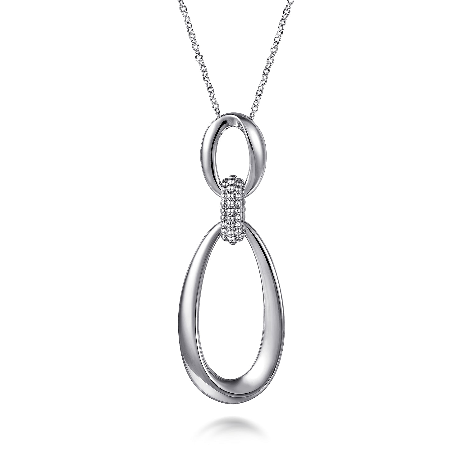 925 Sterling Silver Bujukan Drop Pendant Necklace